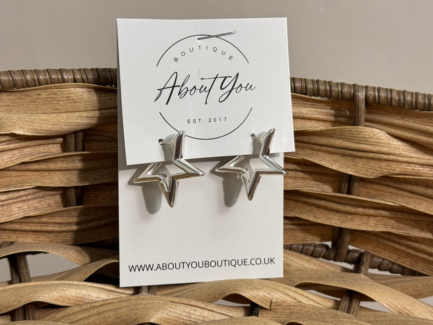 Half Star Earrings