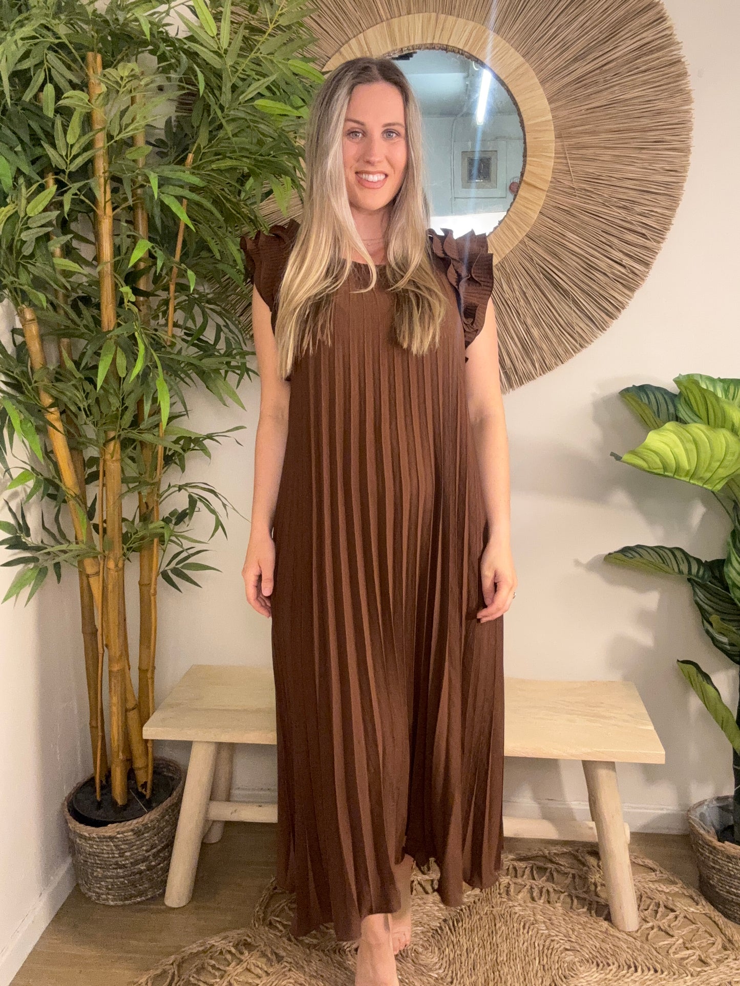 Fan Dress Chocolate