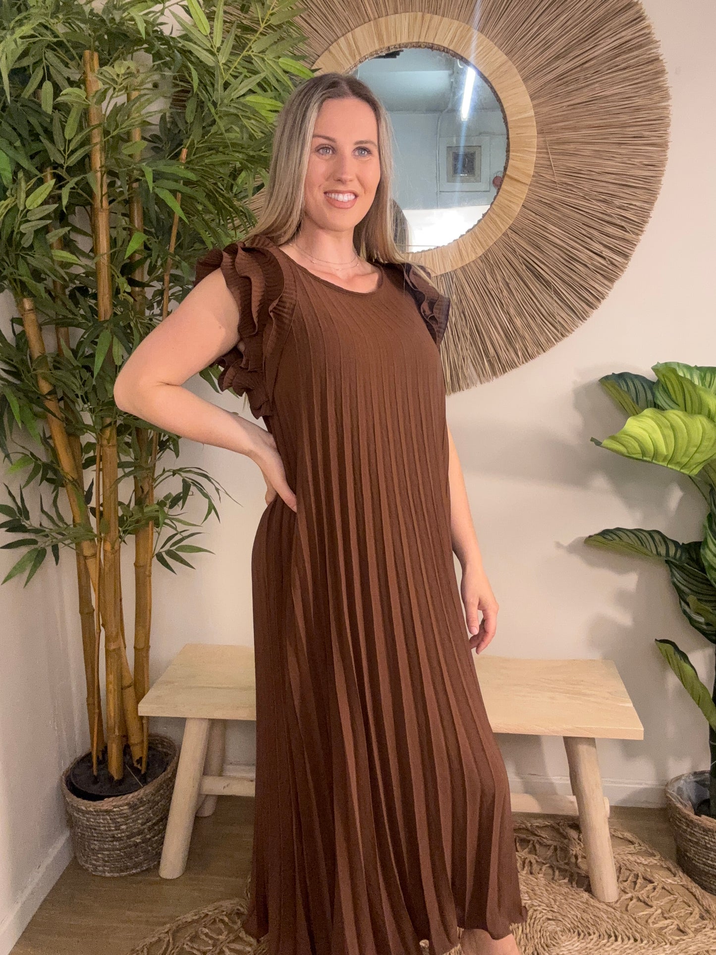 Fan Dress Chocolate
