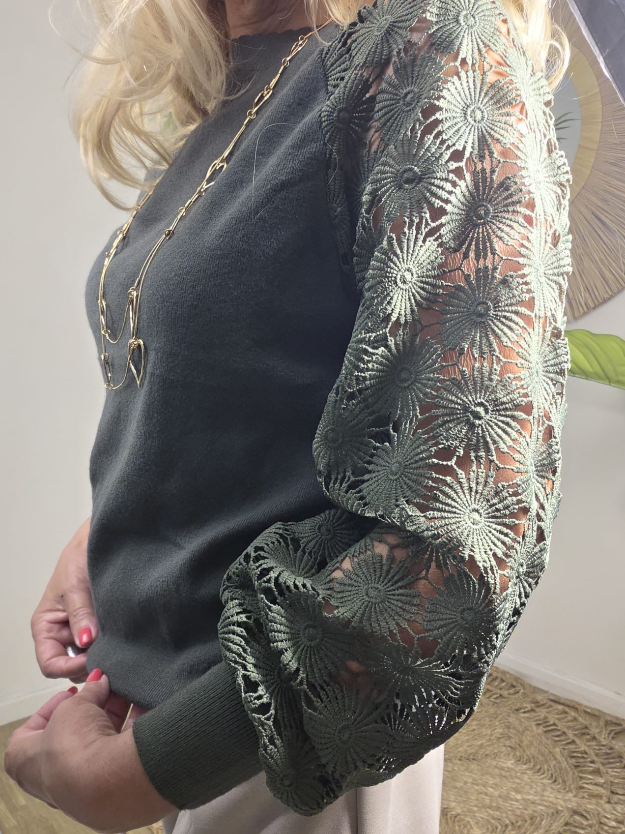 Flora knit free size Khaki