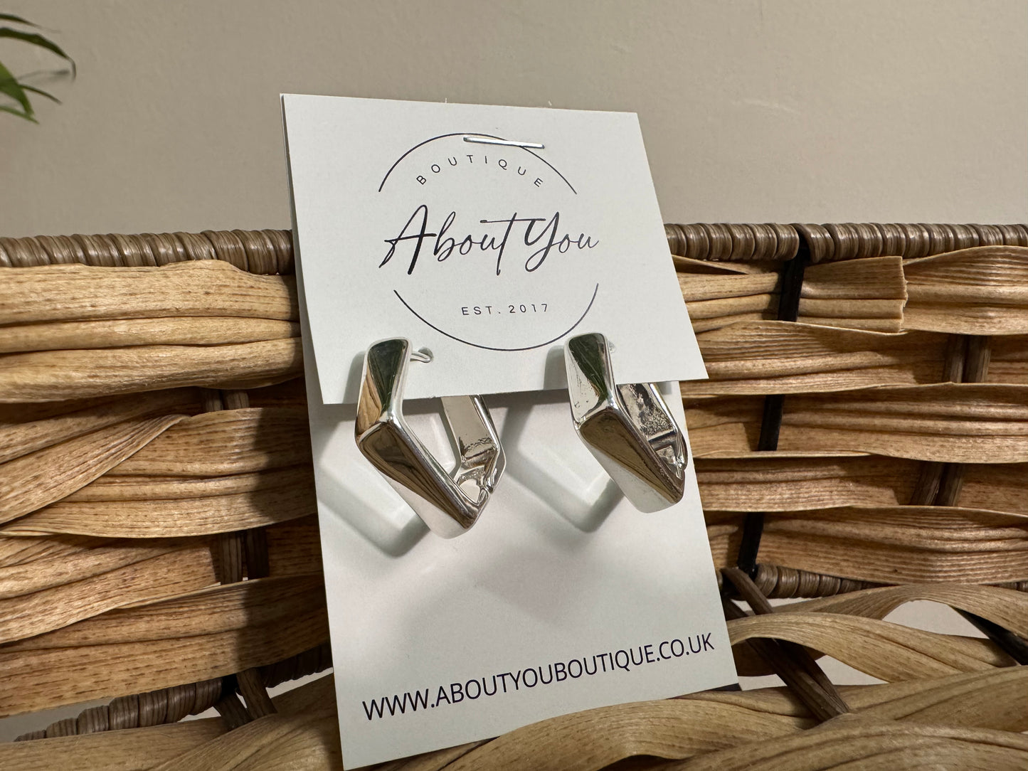 Geo Hoops Earrings