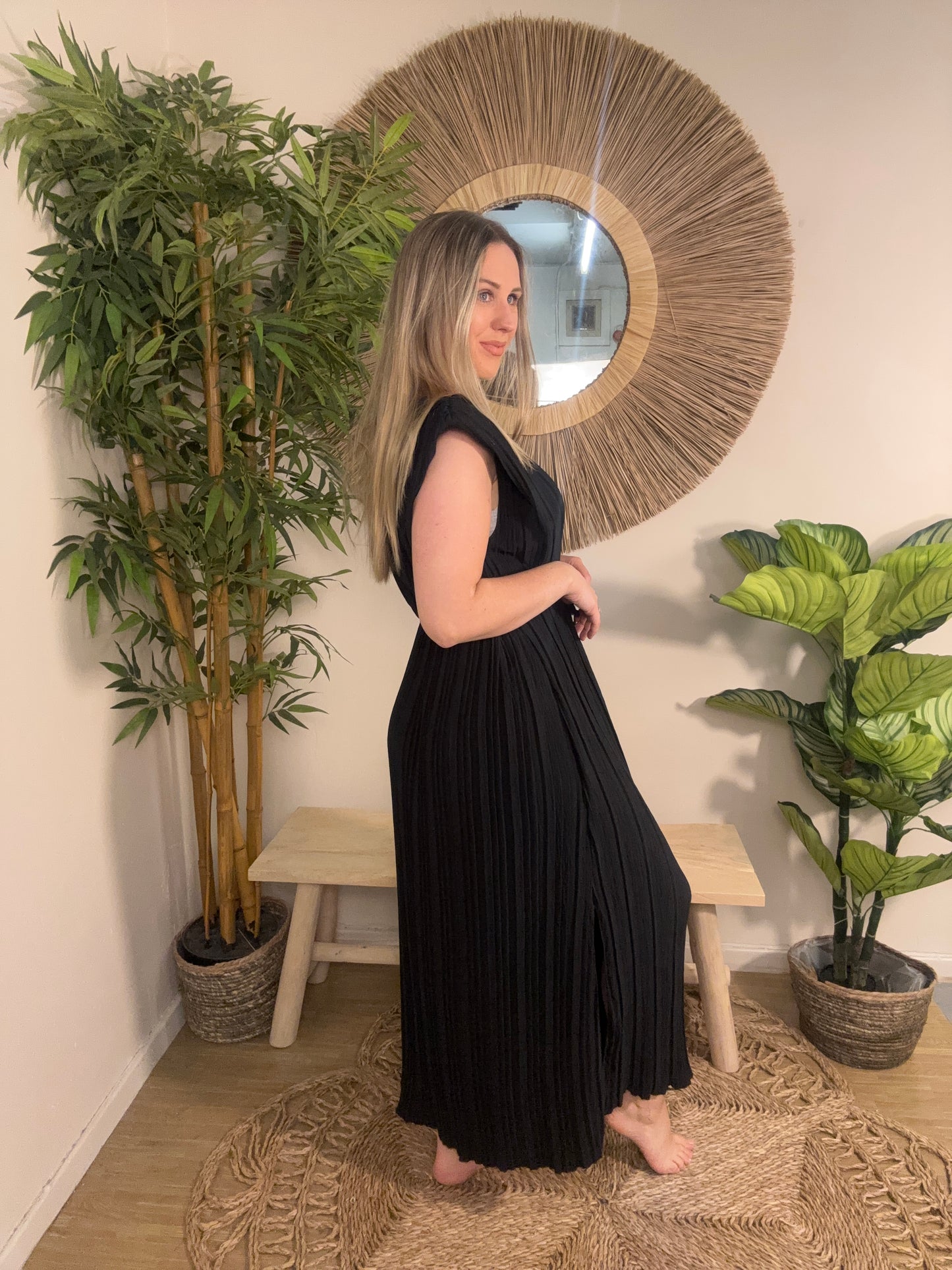 Grecian Dress Black