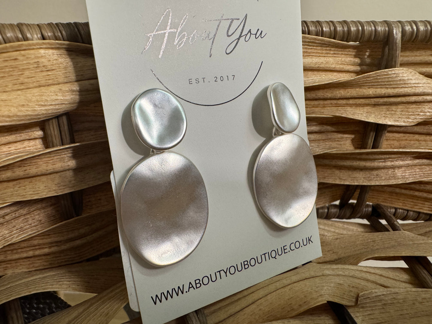 Hammered Disc Earrings