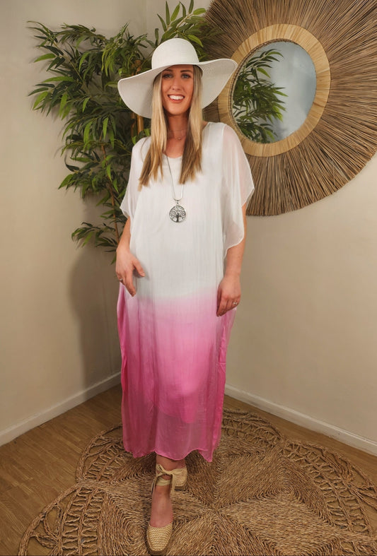 Pink Eloise Dip Dye Dress