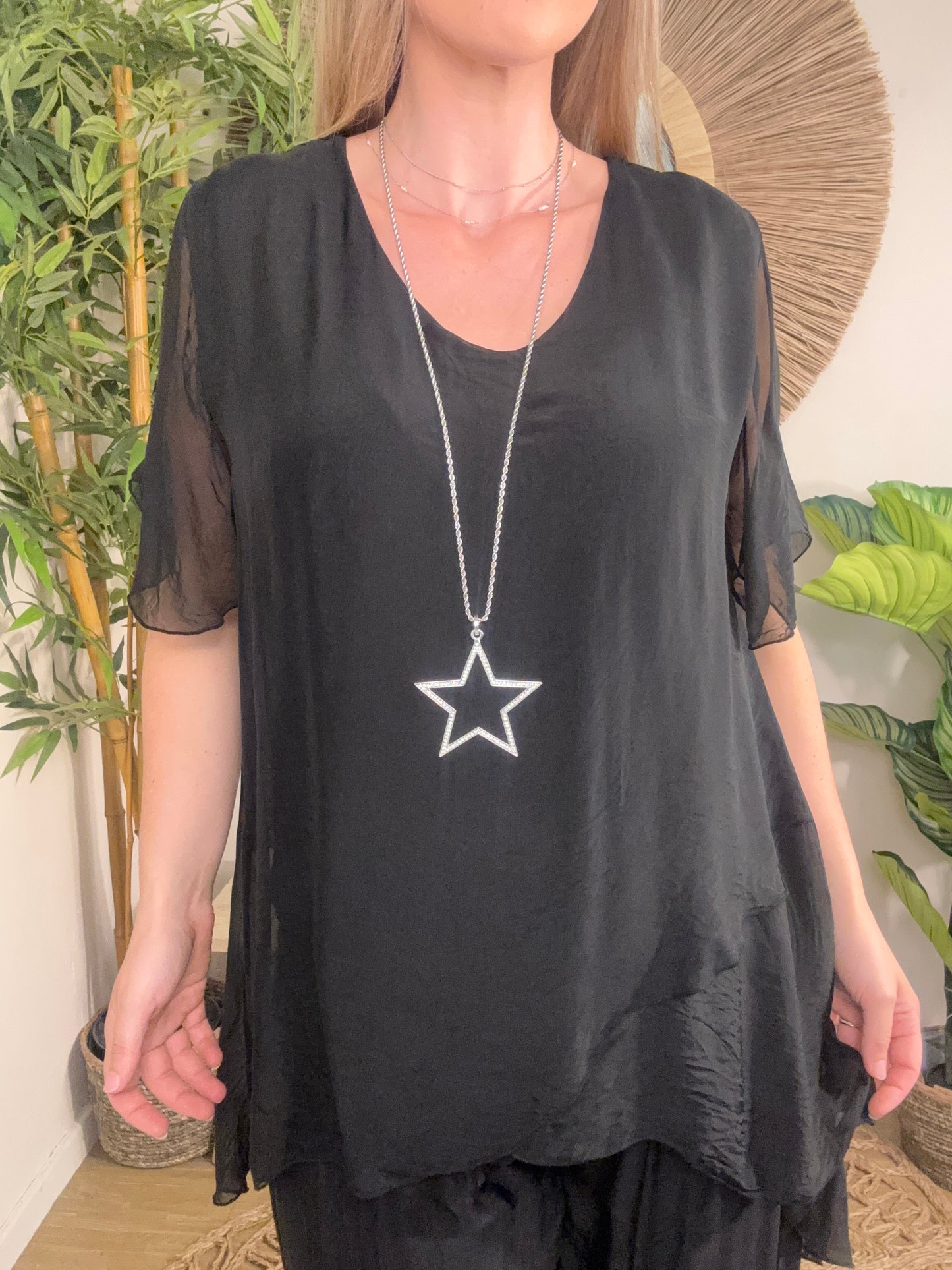 Lisse Silky Top  Black