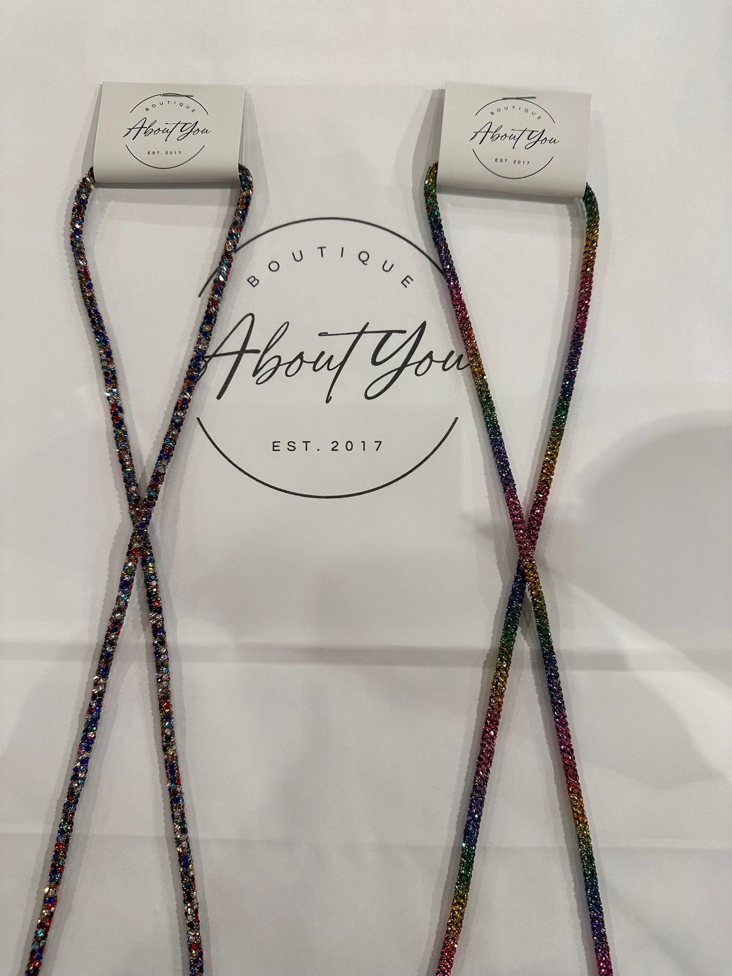 Rainbow sparkle glasses chain