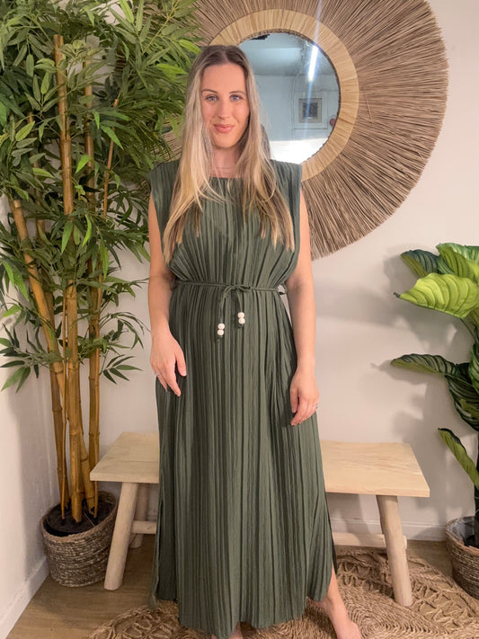 Grecian Dress Khaki
