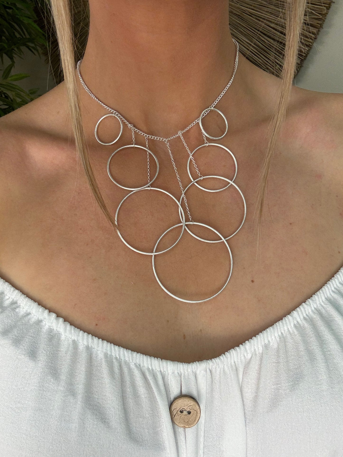 Silver Loop Necklace