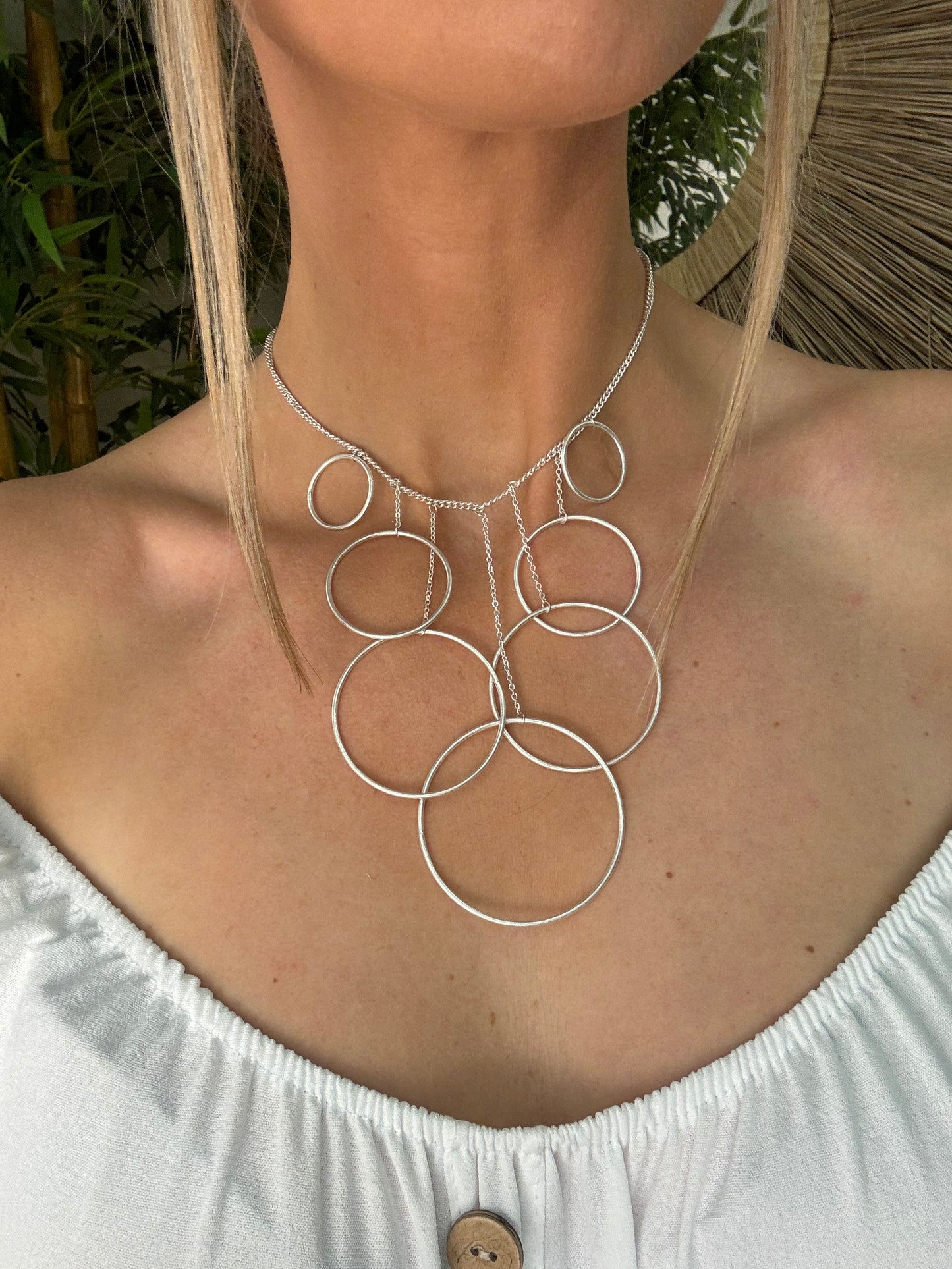 Silver Loop Necklace