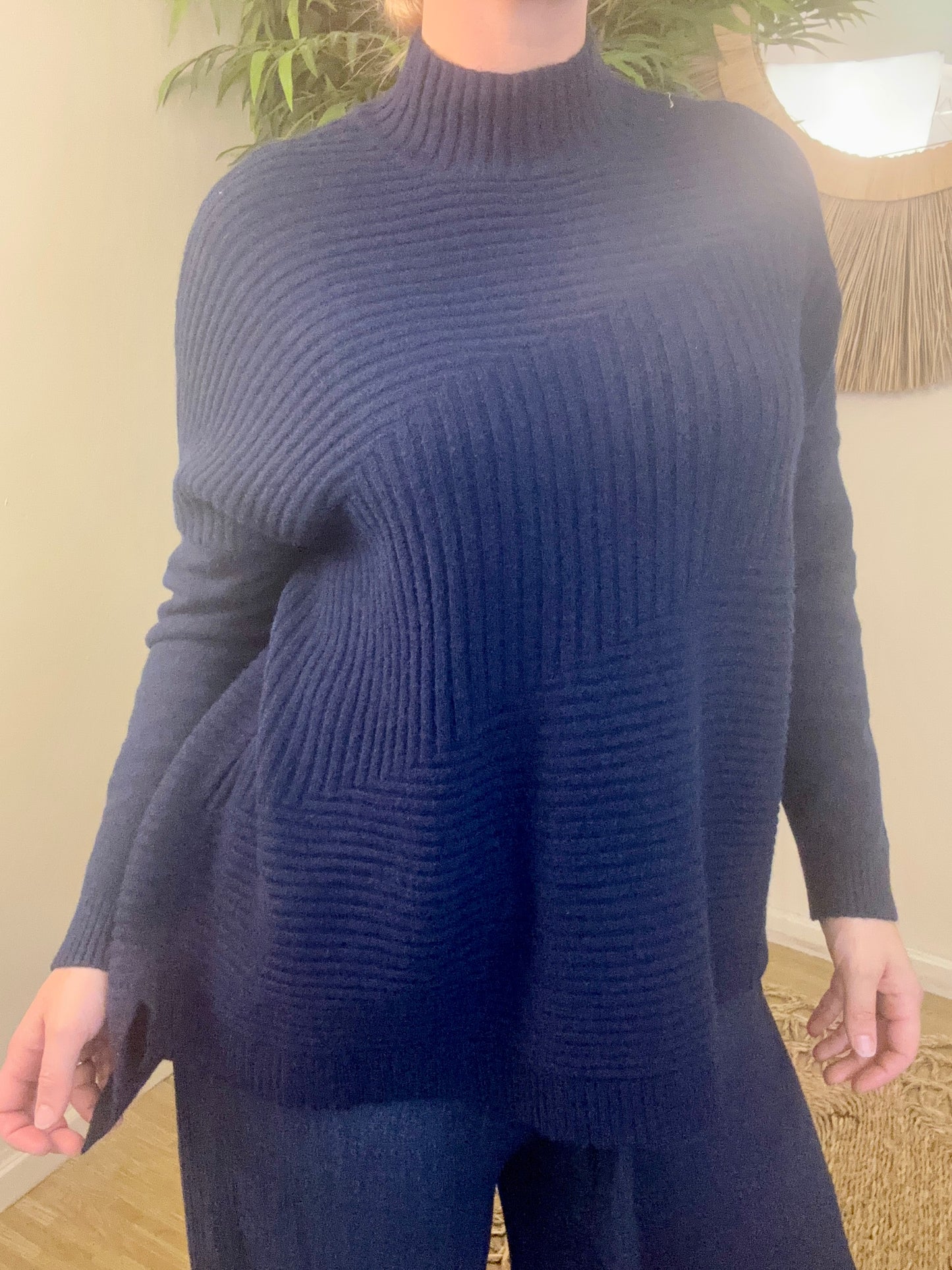 Maya Ribbed Jumper Navy