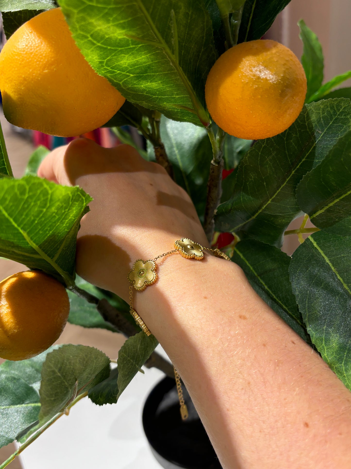 Stainless steel Petal bracelet