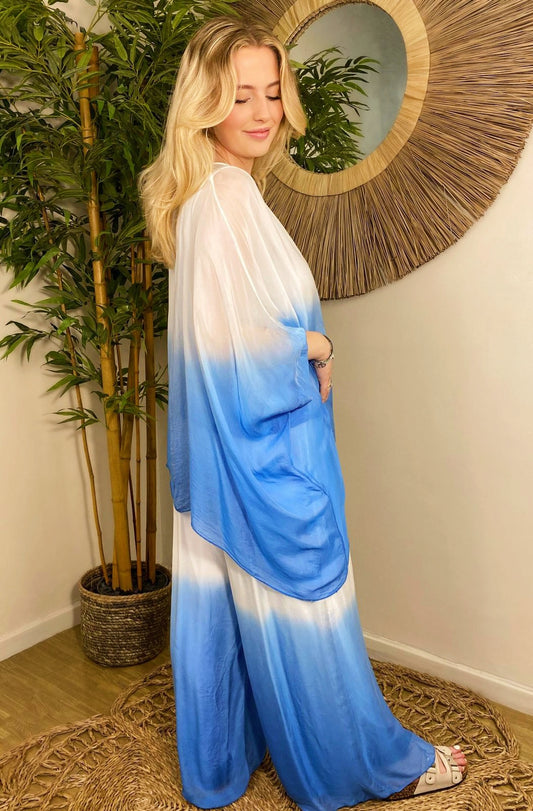 Eloise Silky Trousers Blue