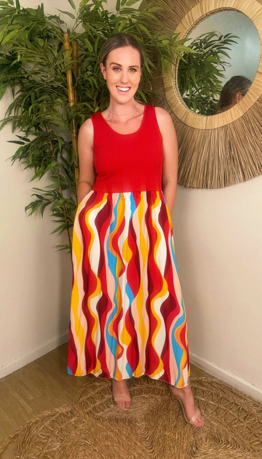 Lilou Dress  Red