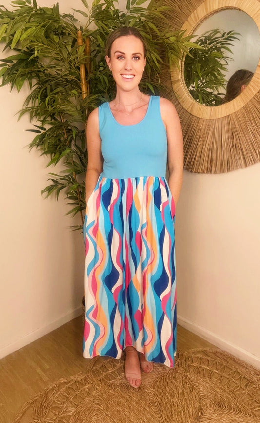 Lilou Dress  Sky Blue