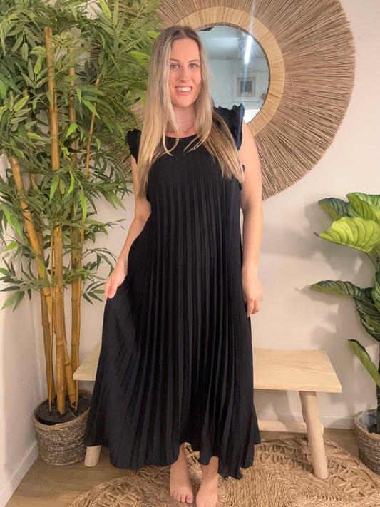 Fan Dress  Black
