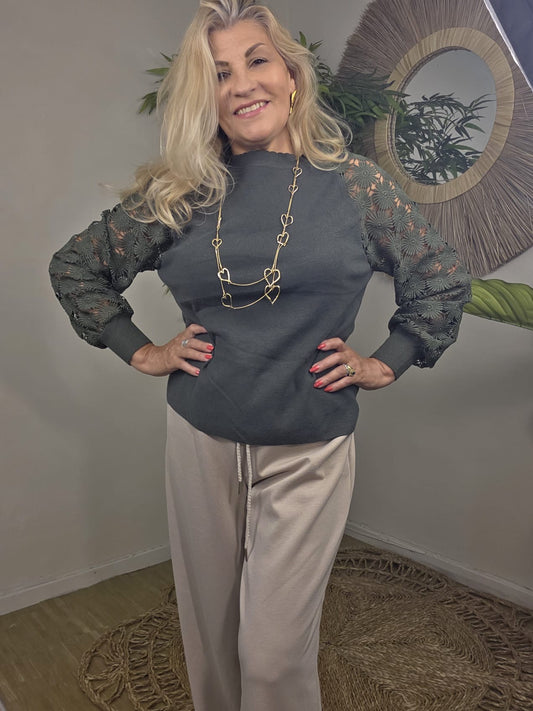 Flora knit free size Khaki