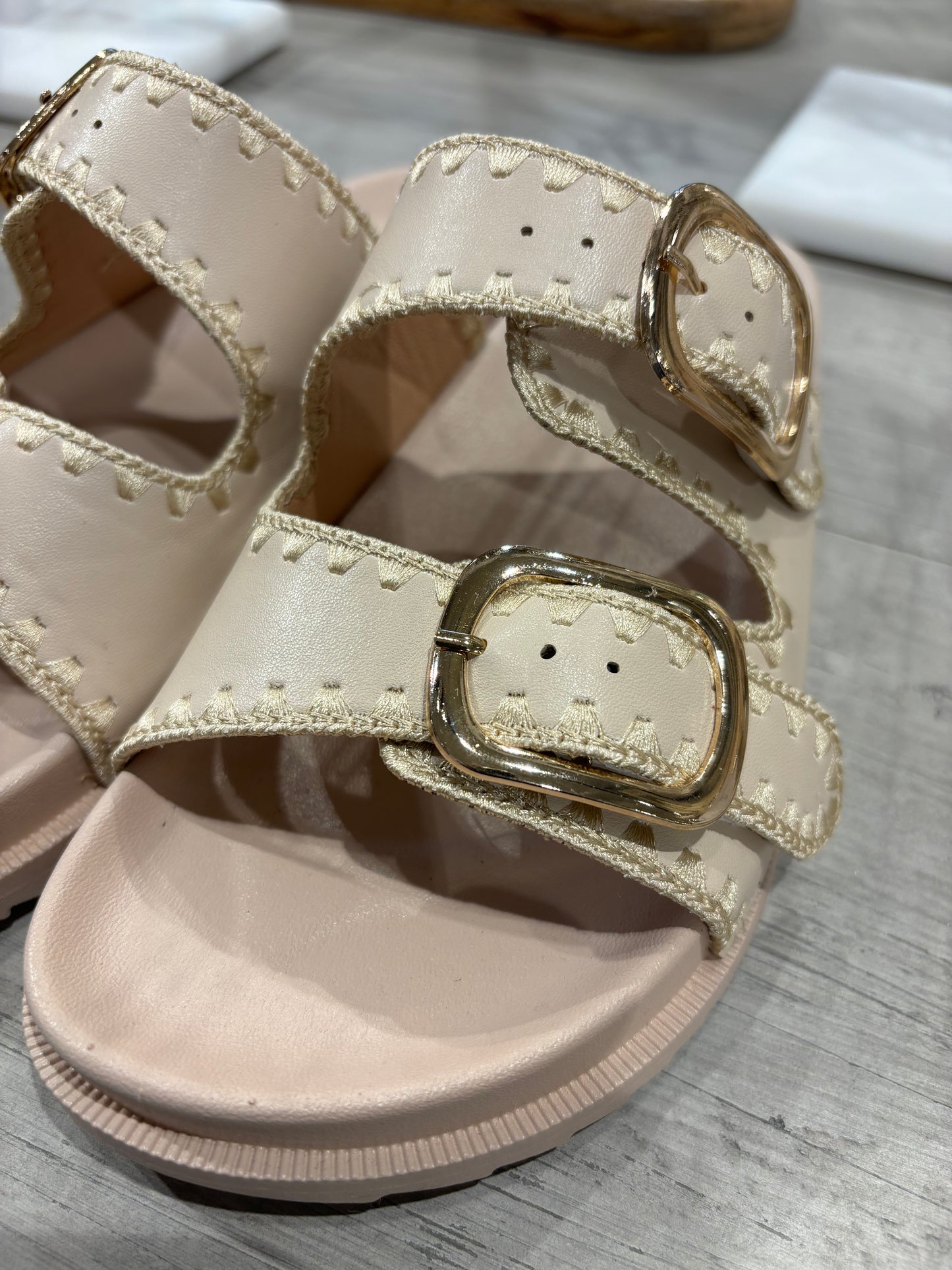 Grecian Sandals Beige